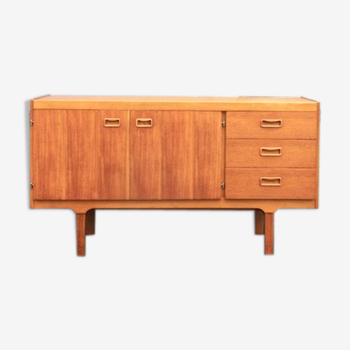 Enfilade scandinave en teck clair 1960