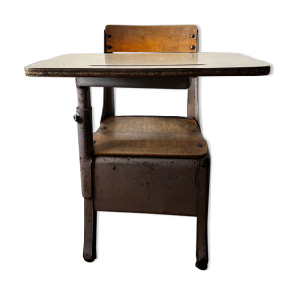 Vintage school desk from 1950
