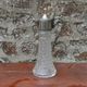 Antique pressed glass and silver-plated jug – Decorative wine pitcher H30 cm