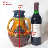 Vase à Trois Anses Tournantes - Poterie Flamande