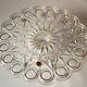 Lead crystal glass cake plate on foot by Nachtmann - Vintage