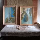 Paire de tableaux anciens
