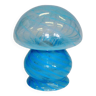Lampe de table scandinave en verre Blue Mushroom années 1970