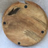 Round teak dish