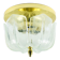 Flower shaped brass & glass flush mount from limburg, germany, 1960s
