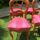 4 Louis Philippe upholstered chairs