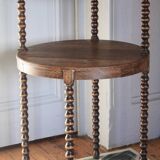 Table d'appoint ronde pieds tournés