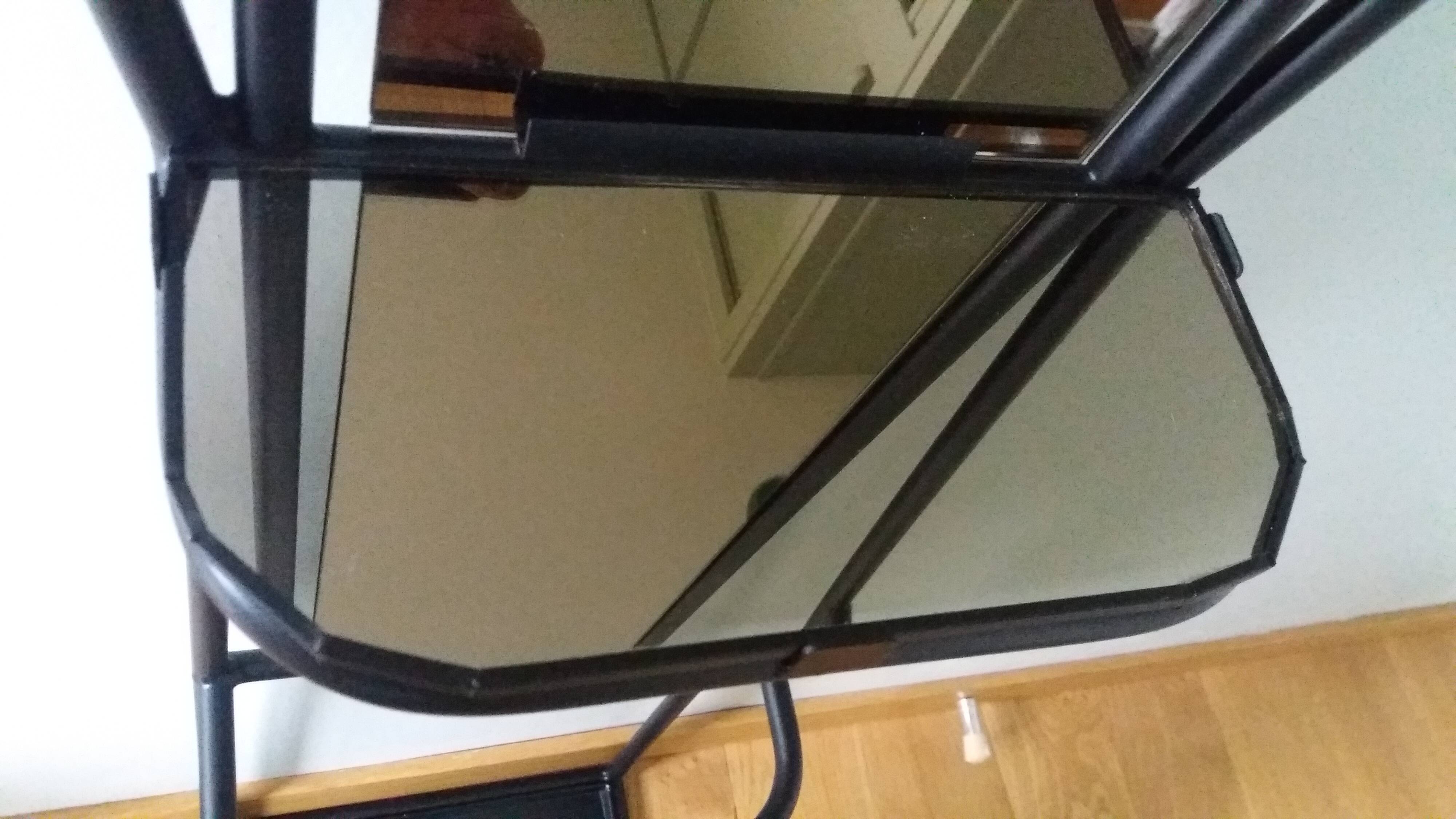 Vestiaire porte manteau boules de billard et miroir style Roger Feraud