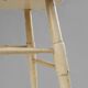 White Rustic Stool with Authentic Patina, Belgium 1930s
