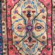 Tapis ancien d’orient sinkiang fait main 68x139 cm
