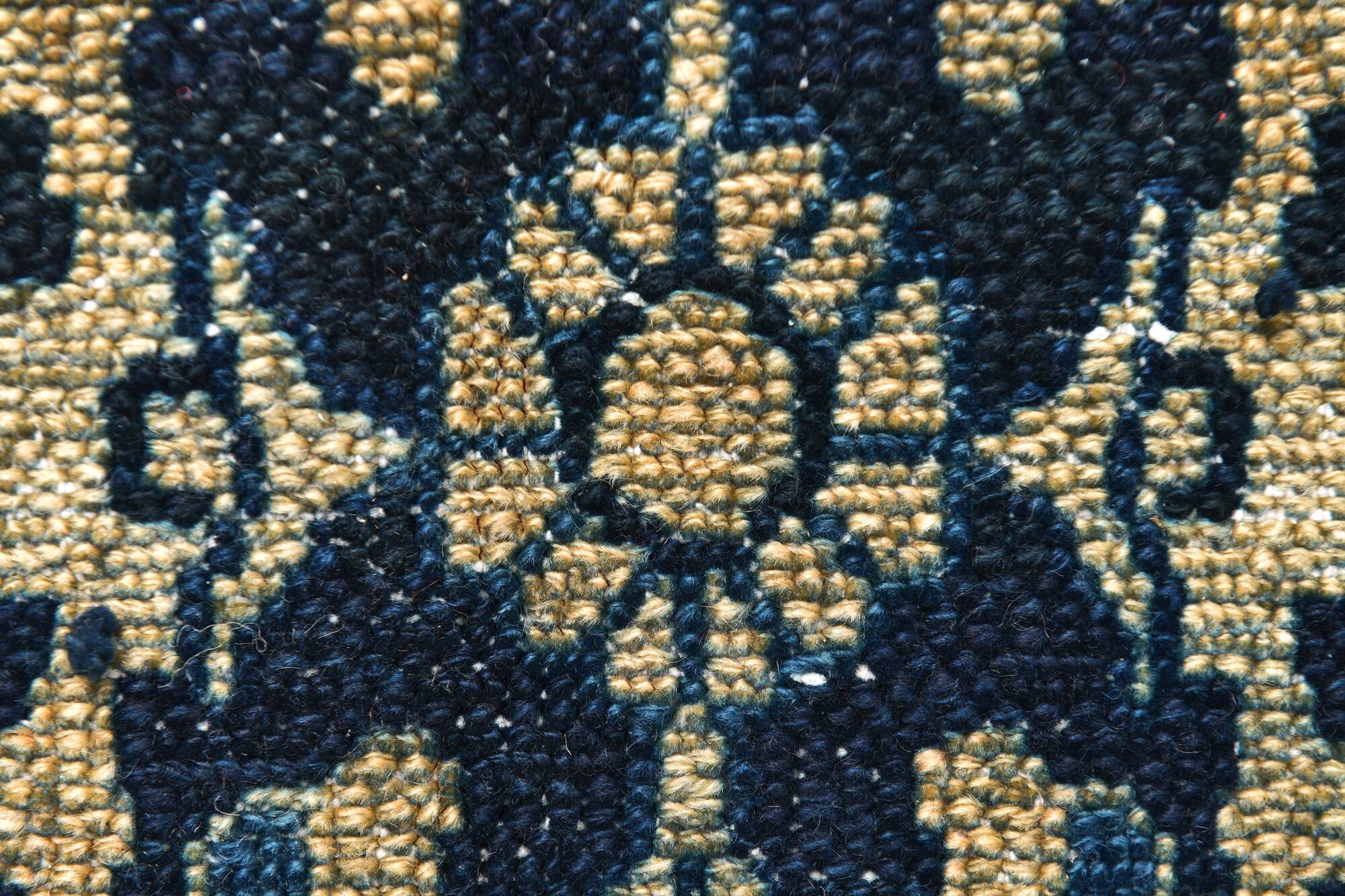 Classic Pattern Navy Blue Persian Rug, 311x402Cm