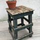 Former green workshop stool