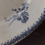 Oval dish U&Cie Sarreguemines model "currants"