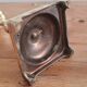 Pair of golden brass candle holders