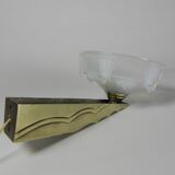 Art Deco wall lamp in opalescent glass, 1930s