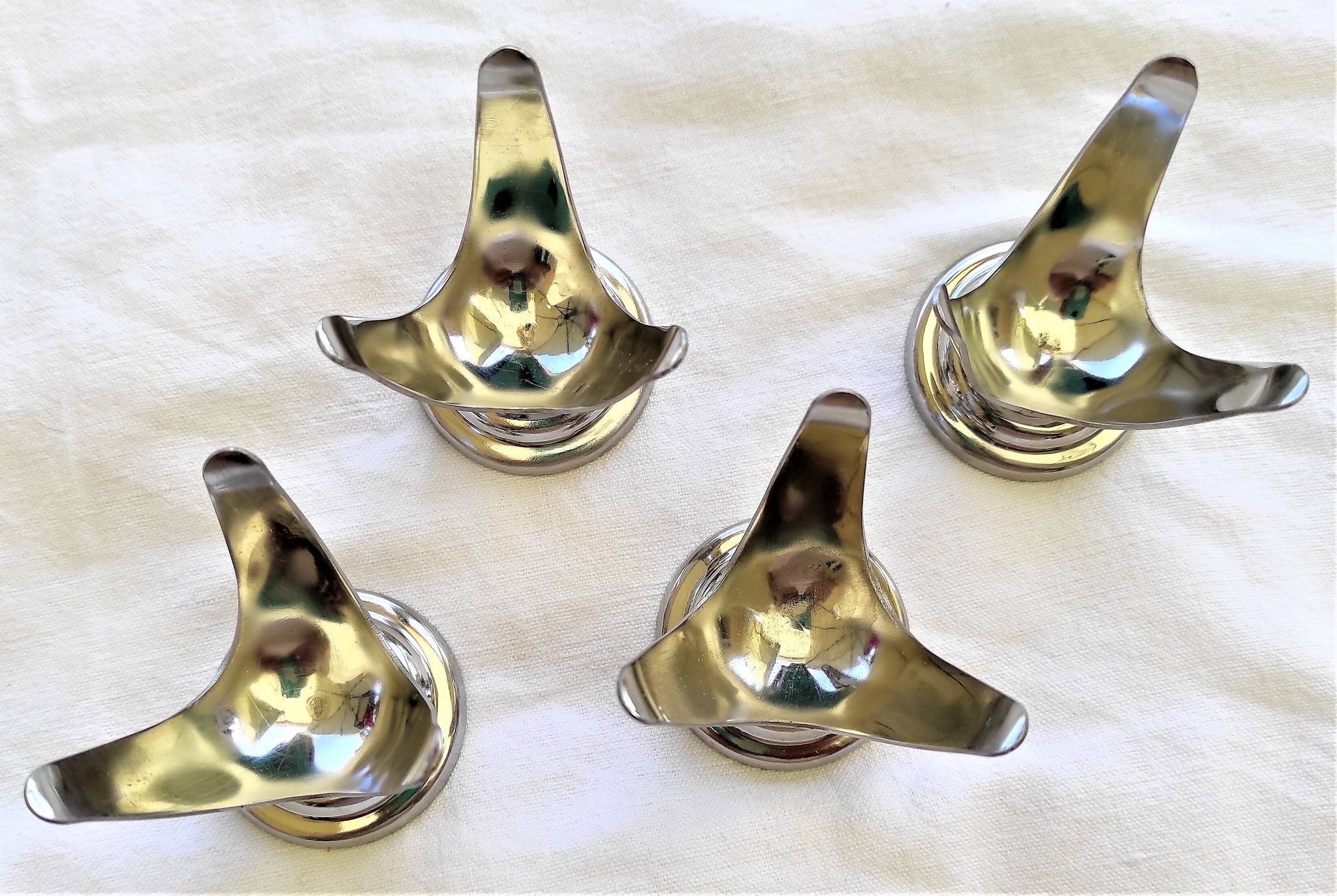 Stainless steel shell 18/10 : " letang and remy " vintage 1 set of 4