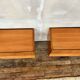 Pair of minimalist vintage bedside tables – 60s look