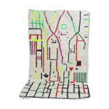 Colorful berber carpet 255 x 144 cm