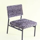 1950s-60s leopard armchair, fully restored