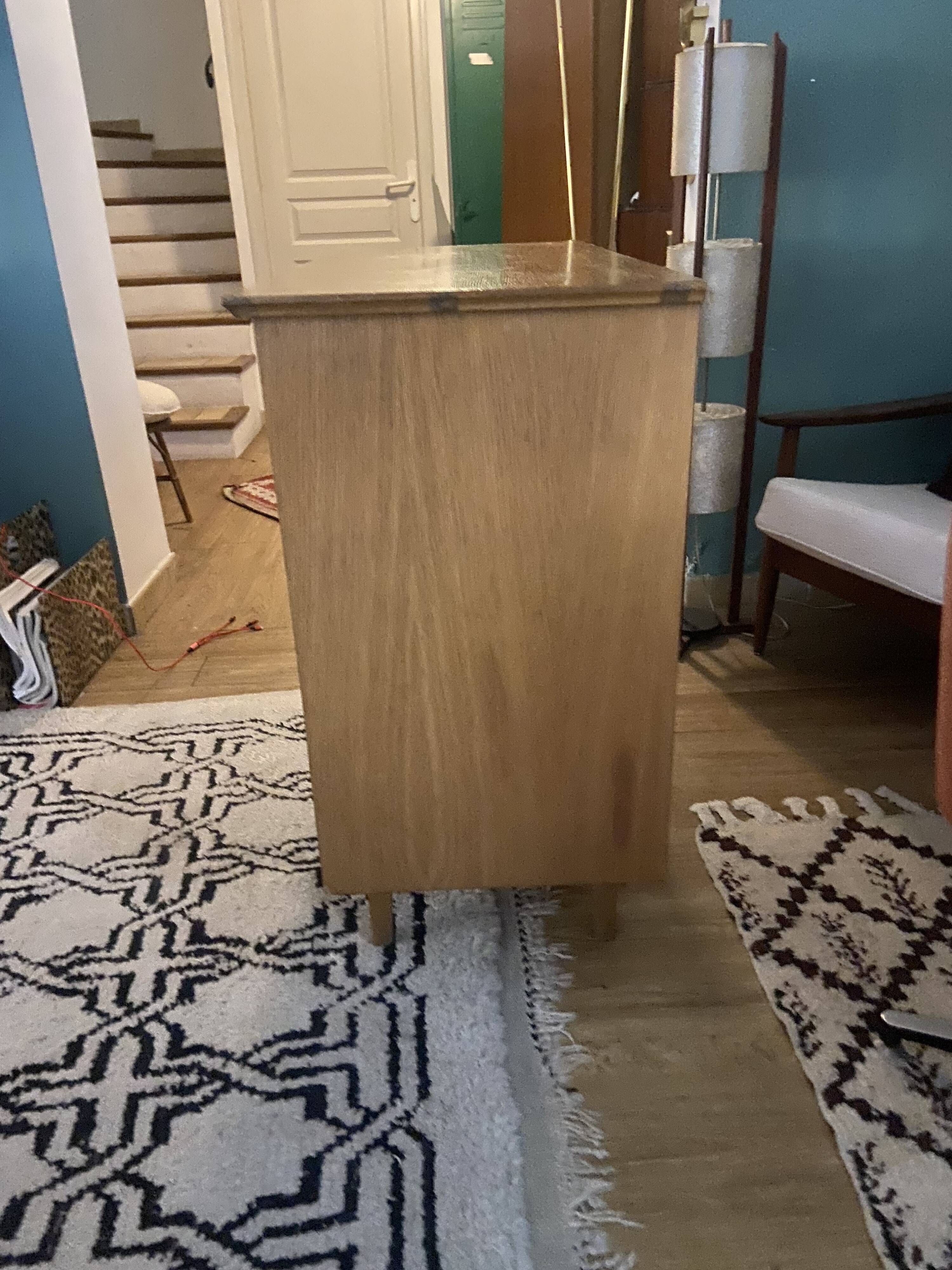 1950s oak chest of drawers