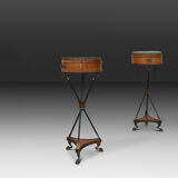 Pair of Empire style nightstands