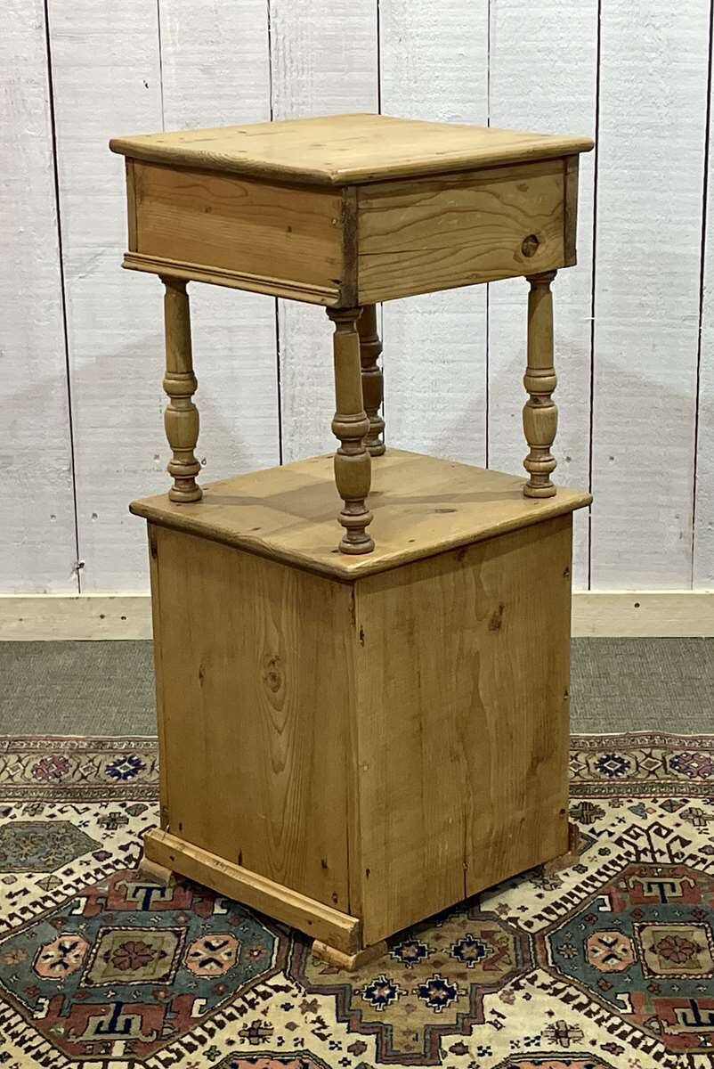 Early 20th century fir bedside table