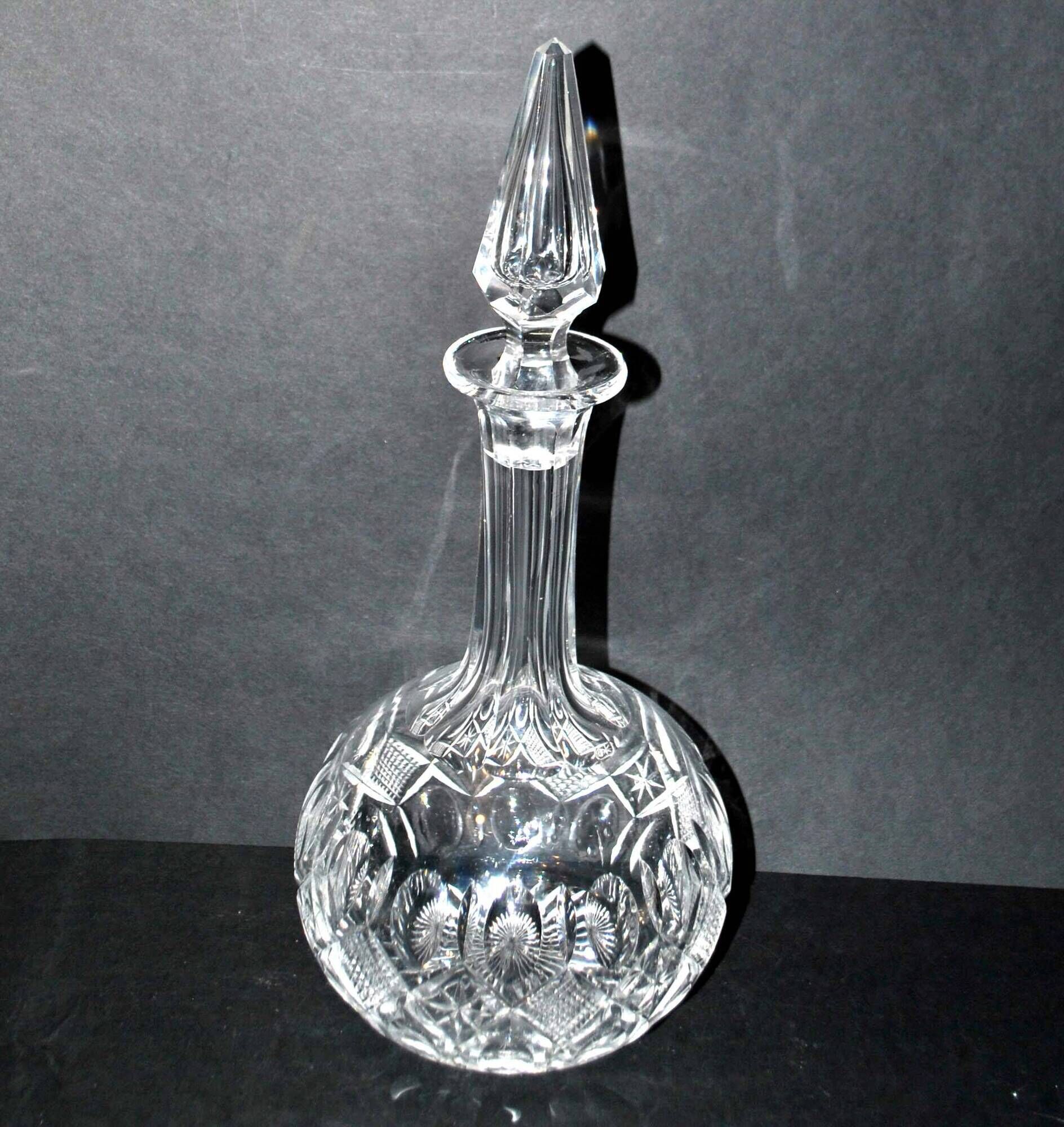 Saint-louis cut crystal carafe baccarat olive diamond bevel decoration 33 cm