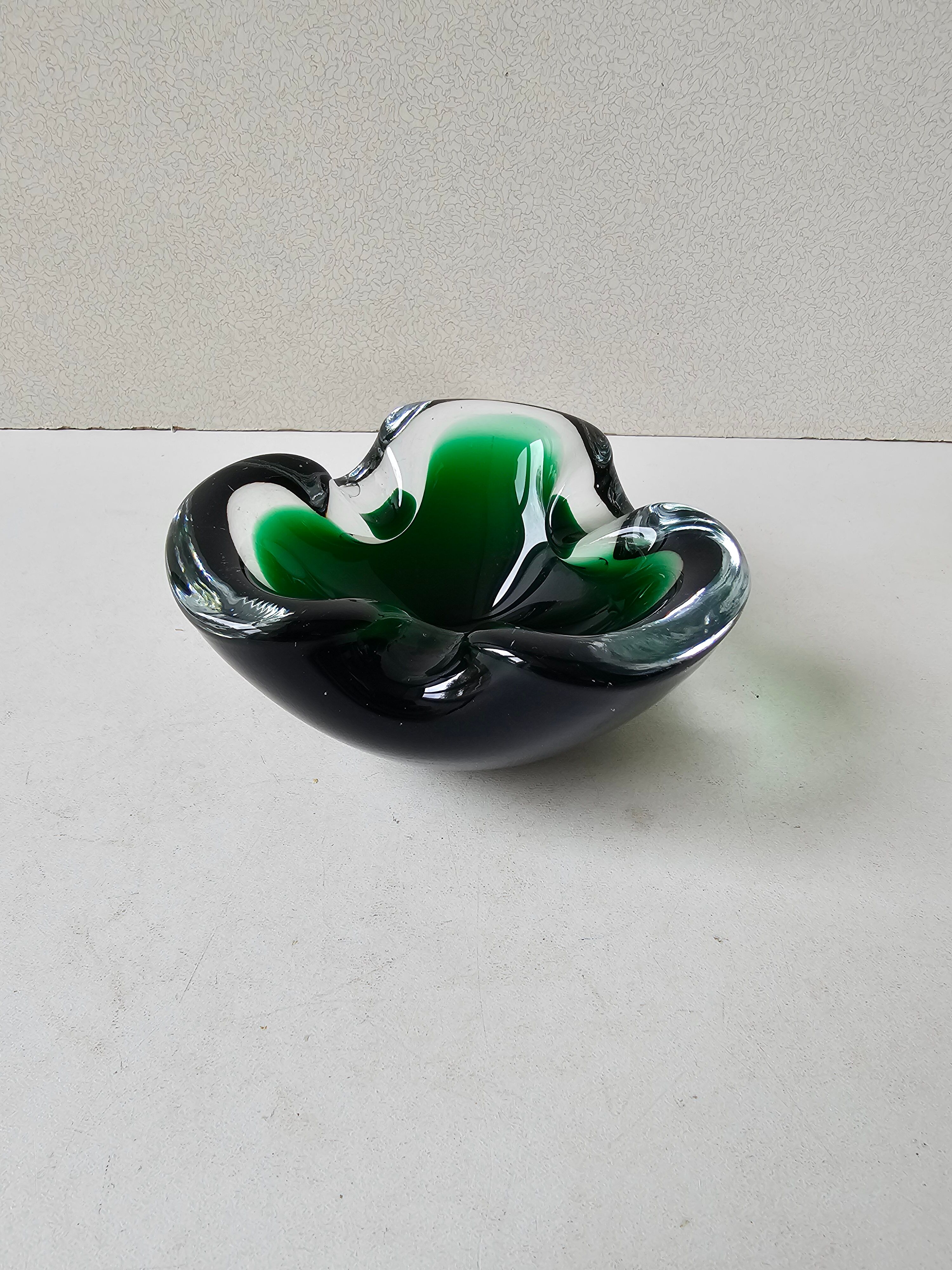 Murano Glass Ashtray Designed by Flavio Poli - 1960s