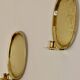 Pair Of Mid Century Swedish Brass Sconces
