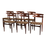Model 178 teak dining chairs by johannes andersen for bramin