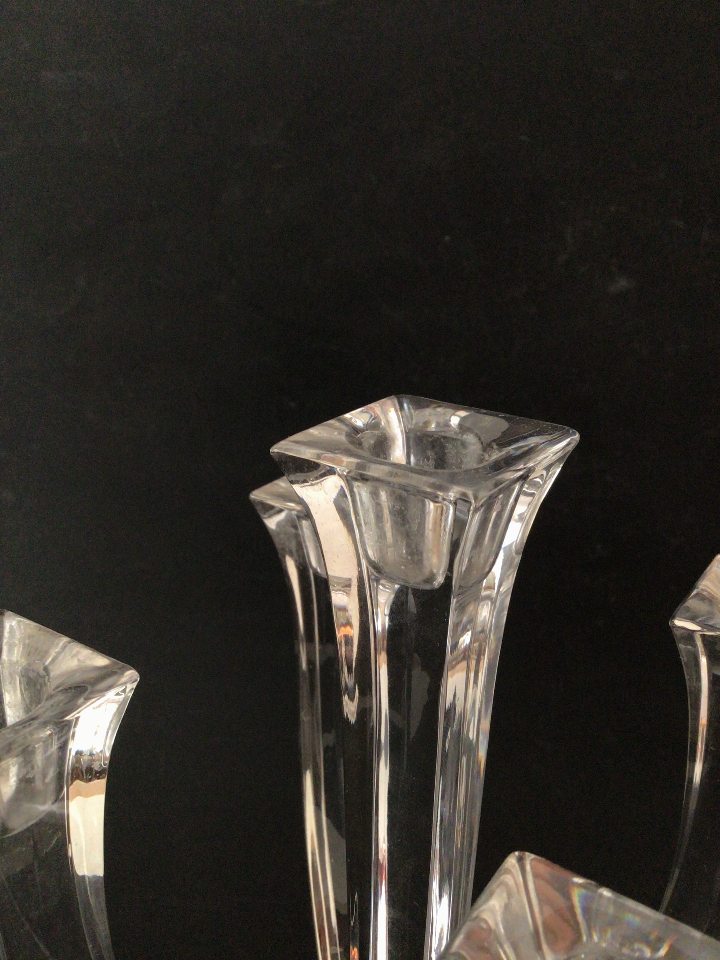 Candle holder crystal Nachtmann Art deco