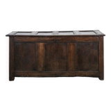 Paneled and Carved Oak Chest or Coffer