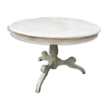 Old patinated round table