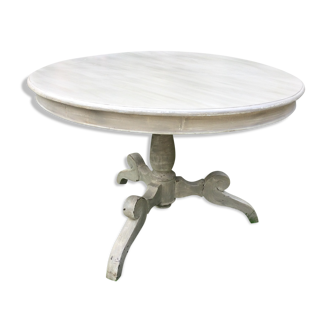 Old patinated round table
