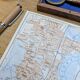 Southampton, Angleterre, plan original imprimé en 1913.