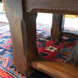 Vintage coffee table in wood and ceramic from the 70s