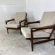 Vintage Danish Style Teak Mid-Century Set of 2 Chairs, 1950s