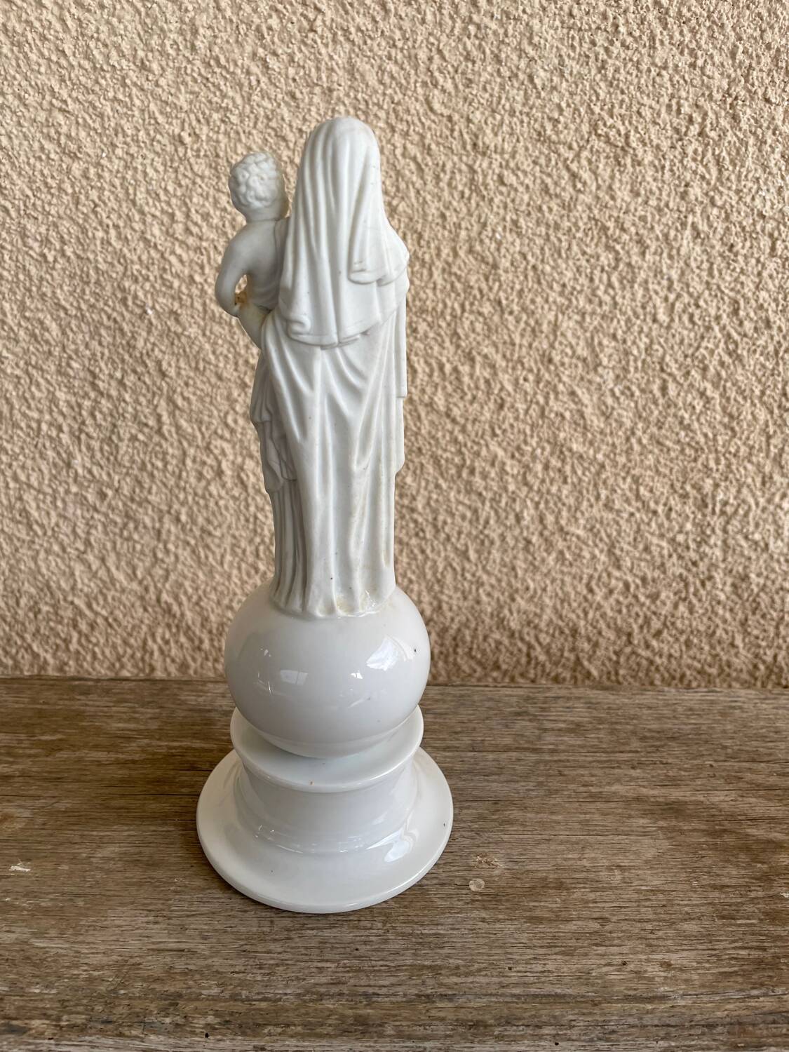 antique French bisque Madonna figurine
