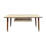 Vintage Coffee Table With Shelf Formica #D12