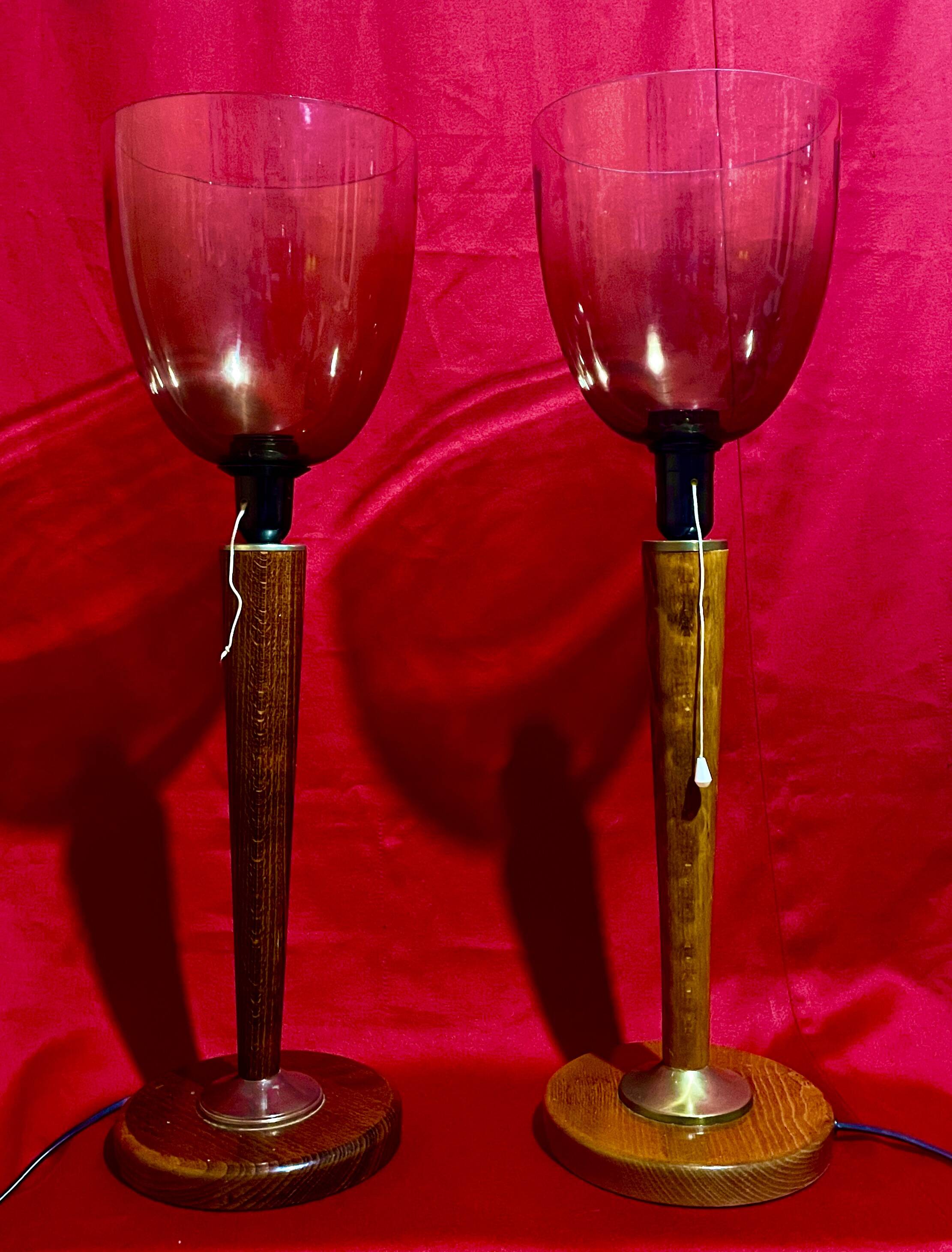 Large "Unilux" lamps from the 80s