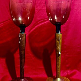 Paire de lampes "Unilux", années 80