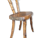 Tree trunk chair, brutalise, vintage