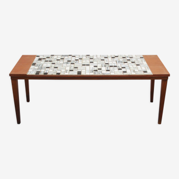 Table d’appoint des années 1960 avec mosaïque