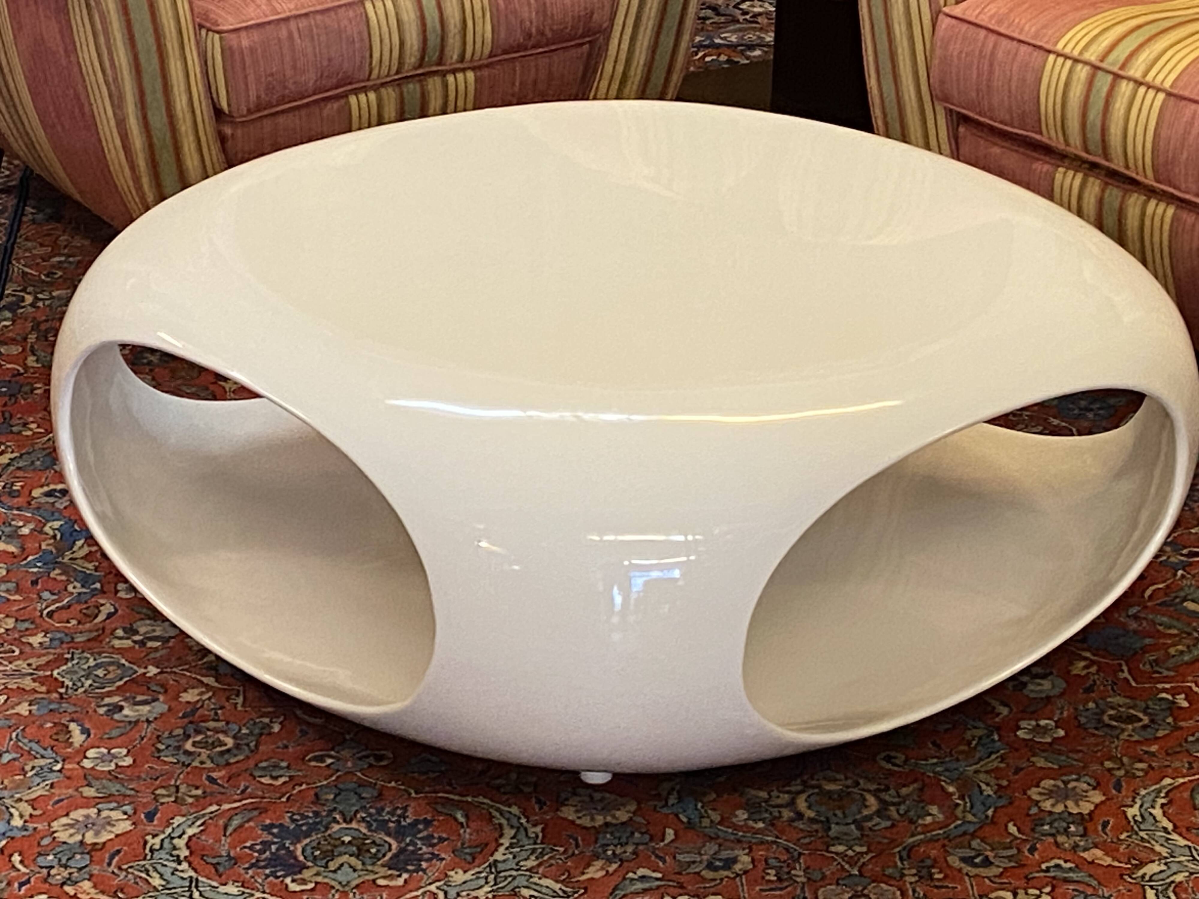 80s fiberglass coffee table