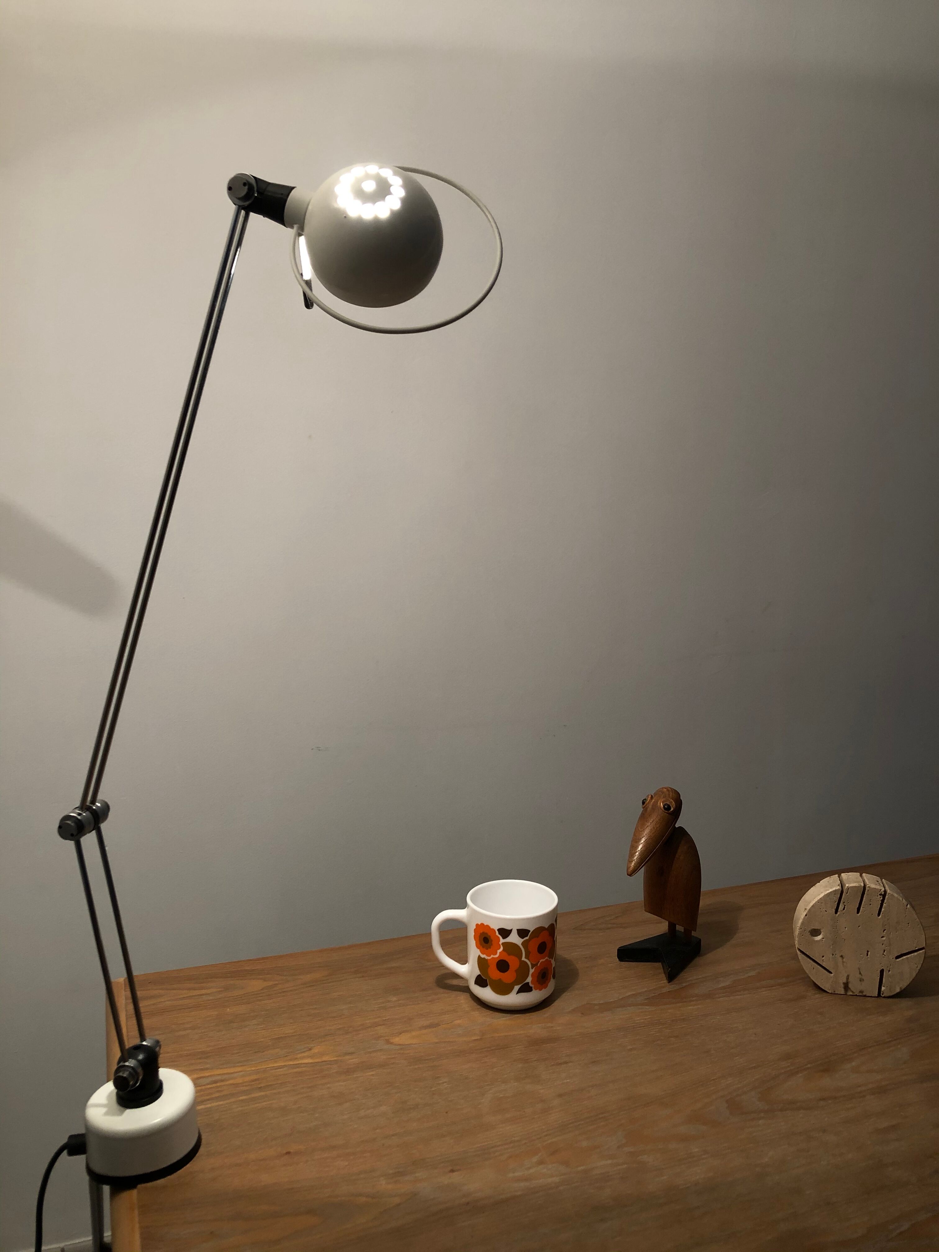 Office lamp architect Aluminor France vintage 80