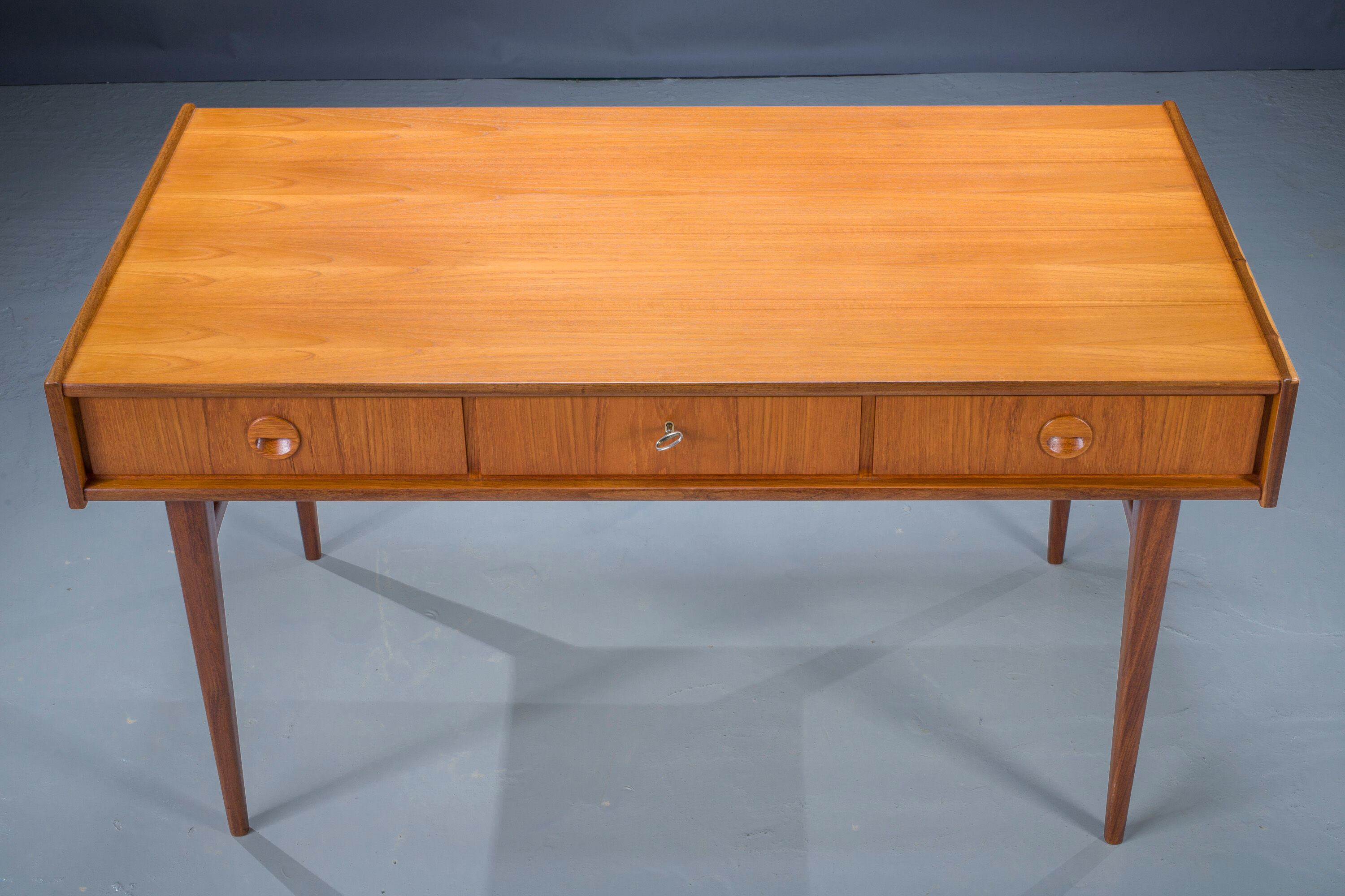 Mid-Century Teak Freestanding Desk from Bartels, 1960s