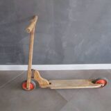 Old wooden scooter