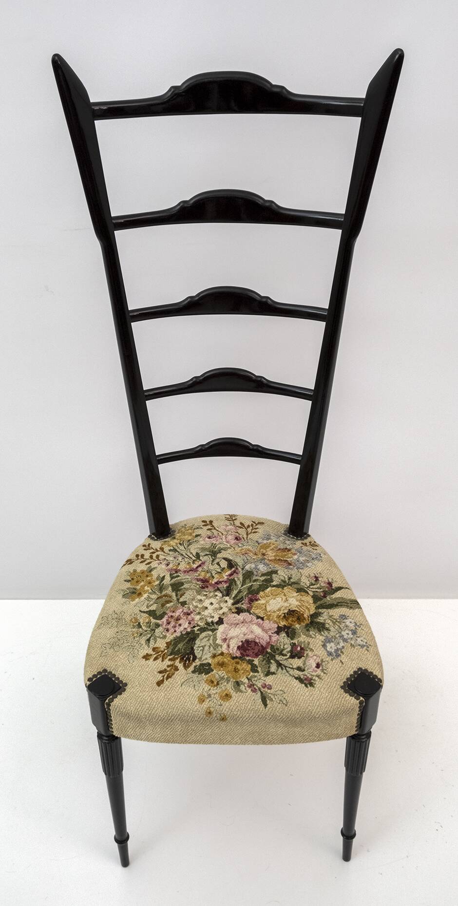 Pair of Chiavari Mid-Century Modern Italian High Back Chair