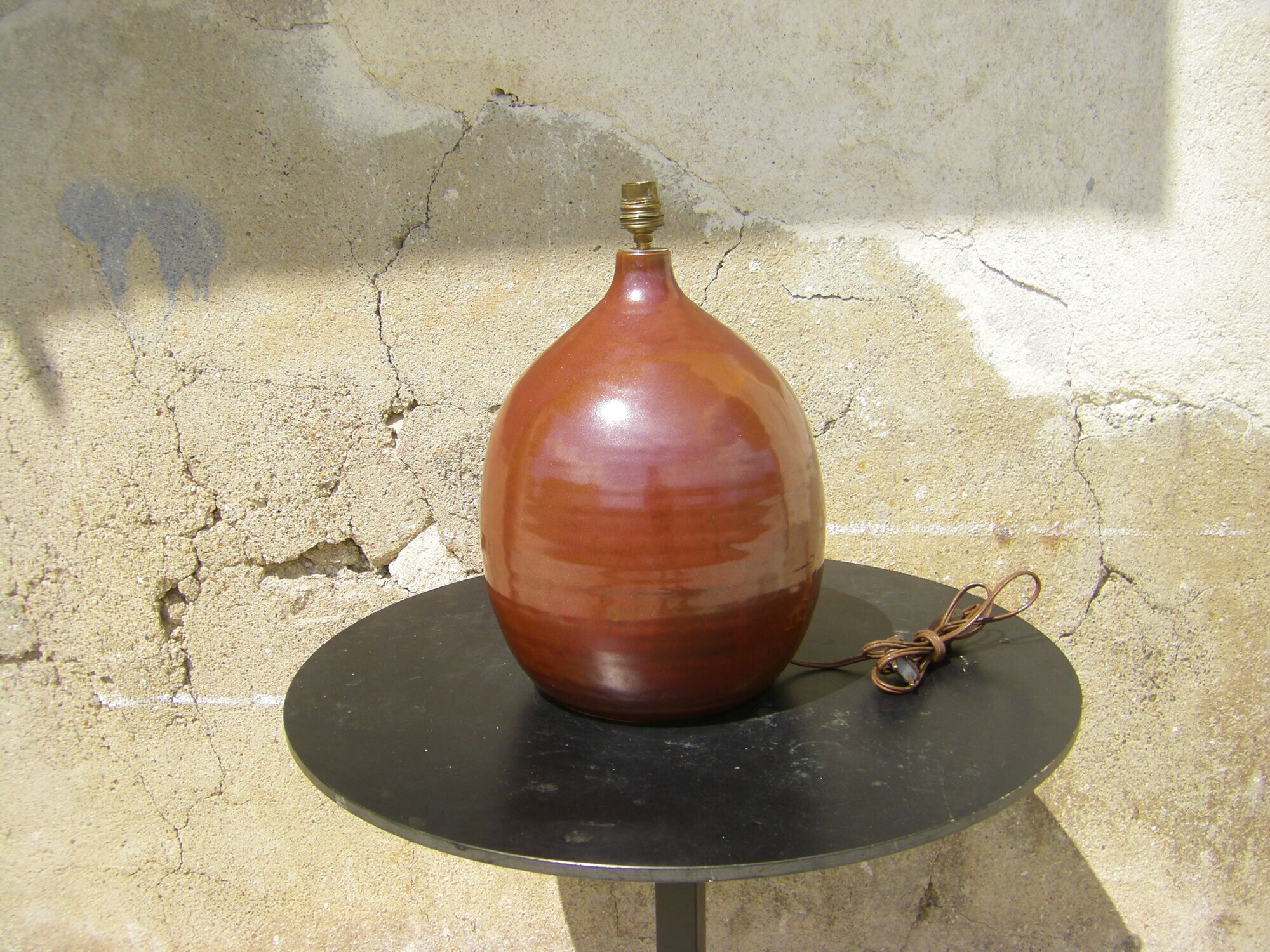Vintage lamp by Roland Zobel workshop The Cyclades France