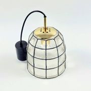 Mid-Century Modern Glass Pendant/Ceiling Light from Limburg, Germany, 1960s